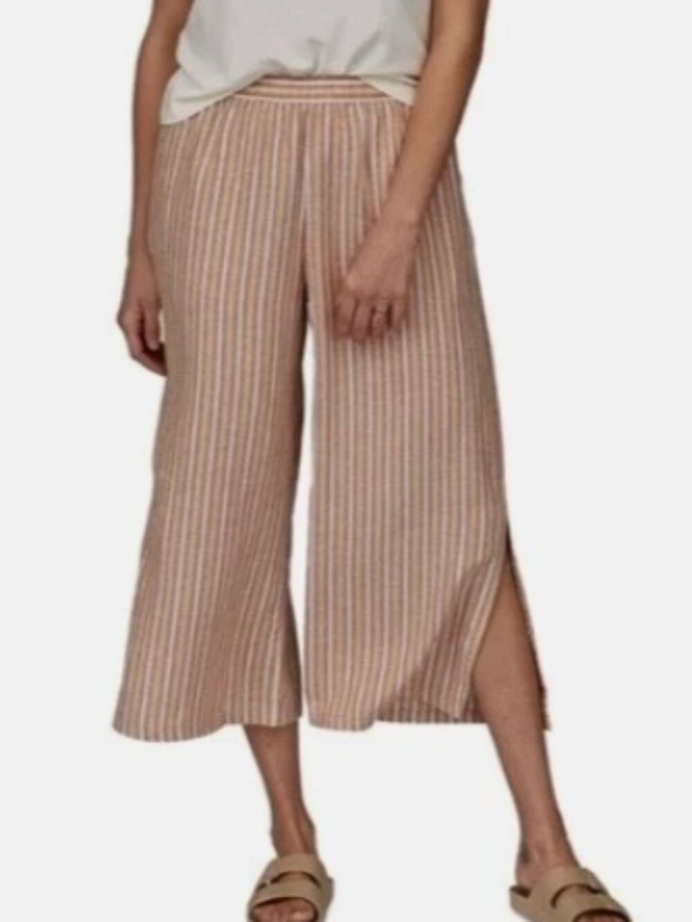 Patagonia Garden Island Pants Pinstripe Vacation Beach Lounge Size Small
